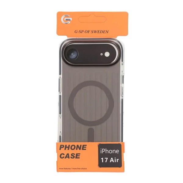 iPhone Air Skal Korrugerad MagSafe Transparent Svart