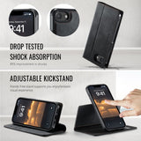 CaseMe iPhone 16e/iPhone 17e Fodral C49 Series Svart