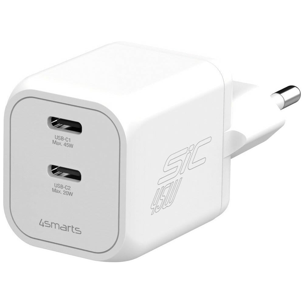 4smarts Väggladdare PDPlug SiC 45W 2xUSB-C