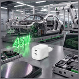 4smarts Väggladdare PDPlug SiC 45W 2xUSB-C