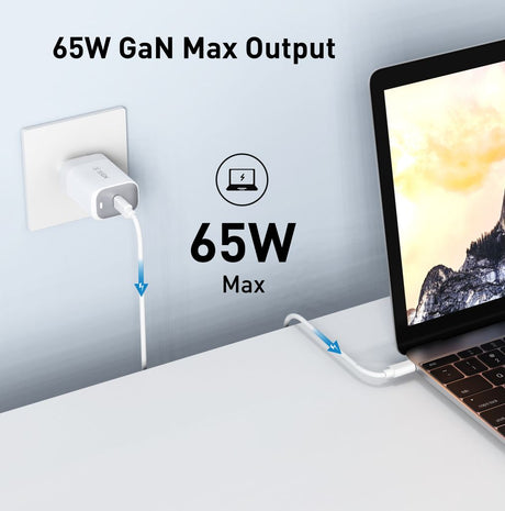 SiGN 65W Snabbladdare USB-C PD Vit