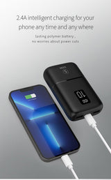 SiGN Mini Powerbank med Display 10 000mAh Svart