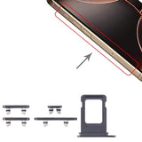 Knappar och Simkorthållare för iPhone 16 Pro och 16 Pro Max - Svart