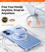 Torras iPhone 17 Skal Ostand Q3 Spin Transparent
