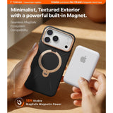 Torras iPhone 17 Pro Skal Ostand Q3 Vegskin Obsidian Black
