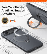 Torras iPhone Air Skal Ostand Q3 Spin Obsidian Black