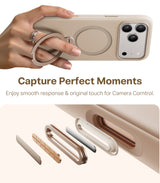 Torras iPhone 17 Pro Skal Ostand Q3 Silicone Desert Gold