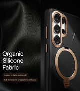 Torras Samsung Galaxy S26 Ultra Skal Ostand Q3 Vegskin Obsidian Black