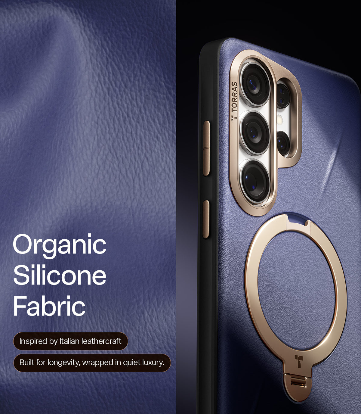 Torras Samsung Galaxy S26 Ultra Skal Ostand Q3 Vegskin Dark Purple