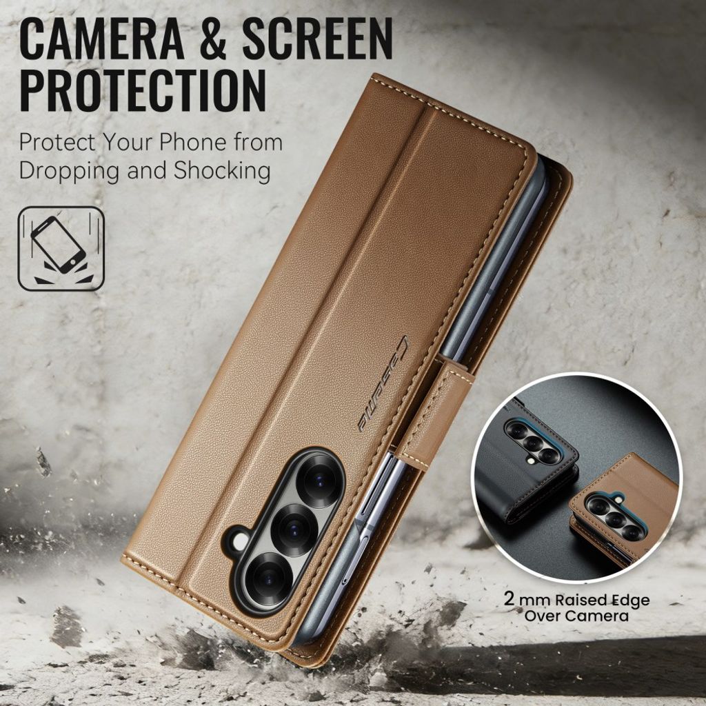 CaseMe Samsung Galaxy Z Fold 8 Ultra Fodral 023 Series Brun