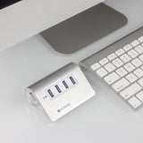 Satechi USB 3.0 Hubb av aluminium 4 portar Silver