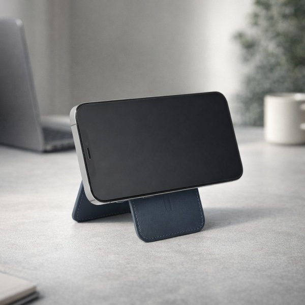 Mujjo MagSafe Korthållare Wallet Stand Basalt