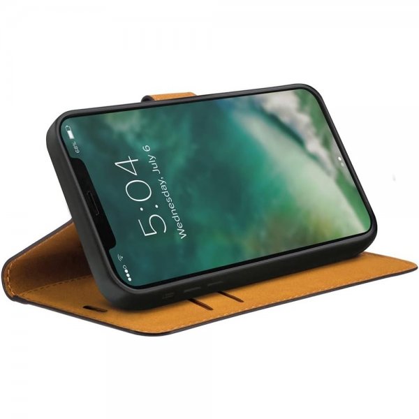 Xqisit iPhone 12/iPhone 12 Pro Fodral Slim Wallet Selection Svart
