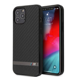 BMW iPhone 12/iPhone 12 Pro Skal Carbon & Alu Svart