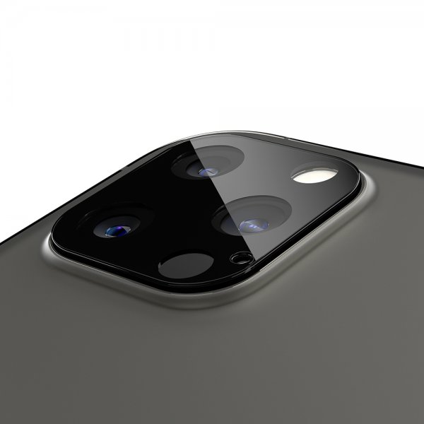 Spigen iPhone 12 Pro Kameraskydd GLAS.tR Optik 2-pack Svart