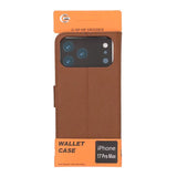 iPhone 17 Pro Max Fodral med Kortfack Stativfunktion Brun