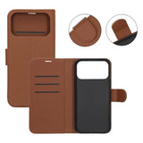 iPhone 17 Pro Max Fodral med Kortfack Stativfunktion Brun