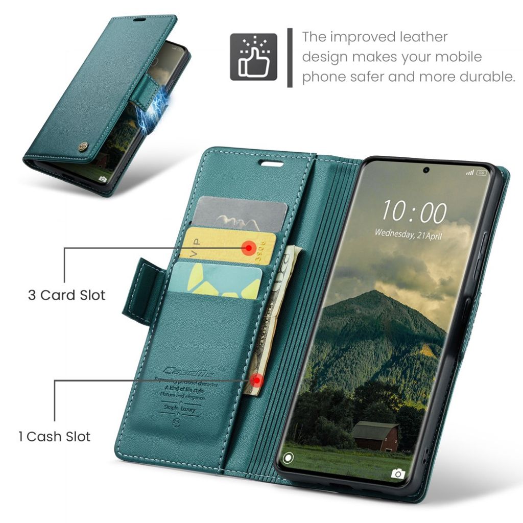 CaseMe Xiaomi Redmi Note 14 Pro 5G/14 Pro Plus 5G Fodral 023 Series Grön