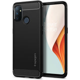 Spigen OnePlus Nord N100 Skal Rugged Armor Matte Black