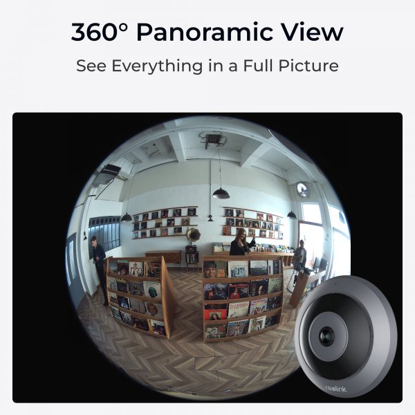 Reolink RE-P Fisheye-serie (P520) PoE-kamera för Inomhusbruk