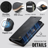 CaseMe iPhone 17 Fodral C49 Series Svart