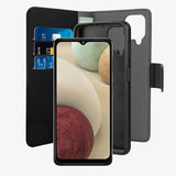 Puro Samsung Galaxy A12 Fodral Wallet Detachable 2 in 1 Svart