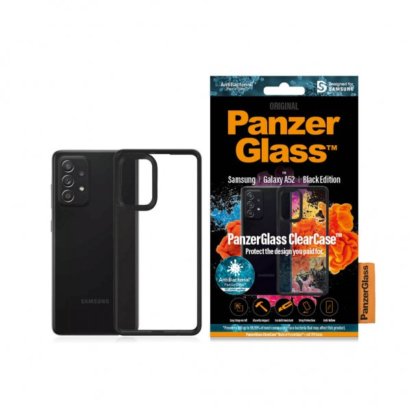 PanzerGlass Samsung Galaxy A52/A52s 5G Skal ClearCase Black Edition