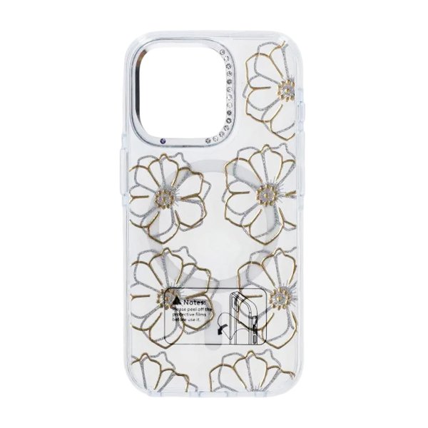iPhone 15 Pro Max Skal Mönster MagSafe Blommor