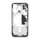 Mittenram med smådelar för iPhone 15 Pro - Svart Titan OEM