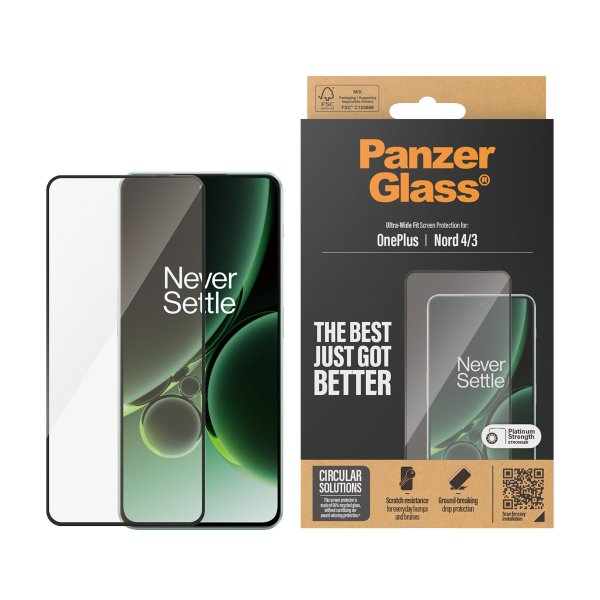 PanzerGlass OnePlus Nord 3/OnePlus Nord 4 Skärmskydd Ultra-Wide Fit