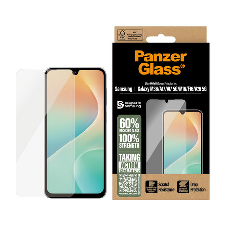 PanzerGlass Samsung Galaxy A17/A26 Skärmskydd Ultra-Wide Fit