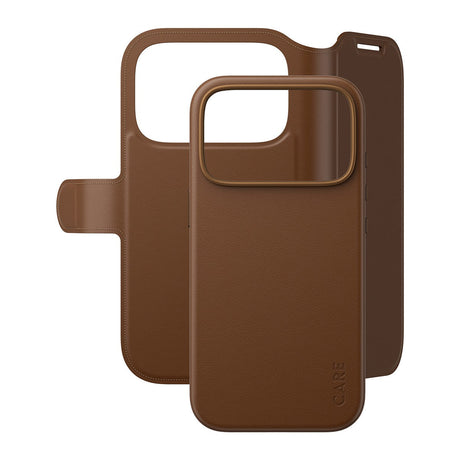 CARE by PanzerGlass iPhone 17 Pro/iPhone 18 Pro Fodral Tango Wallet MagSafe Brun