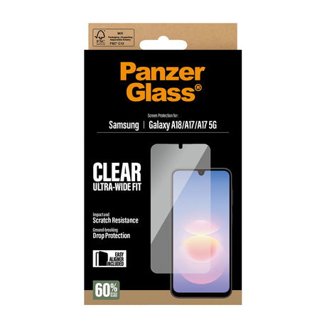PanzerGlass Samsung Galaxy A17/A18 Skärmskydd Ultra-Wide Fit EasyAligner