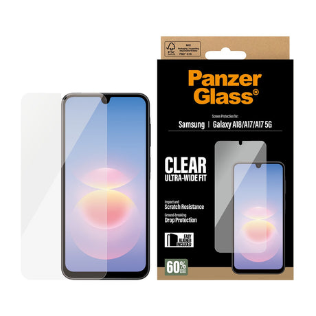PanzerGlass Samsung Galaxy A17/A18 Skärmskydd Ultra-Wide Fit EasyAligner