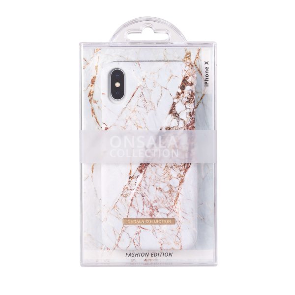 Onsala iPhone X/Xs Skal Fashion Edition White Rhino Marble