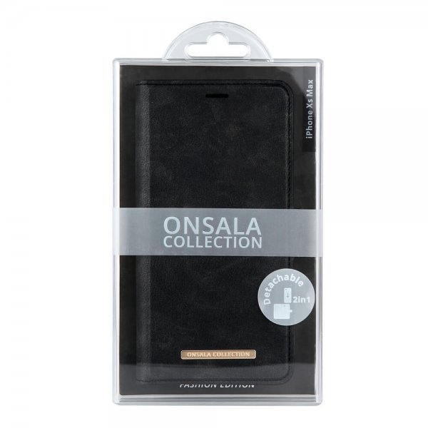 Onsala iPhone Xs Max Fodral Fashion Edition Löstagbart Skal Midnight Black