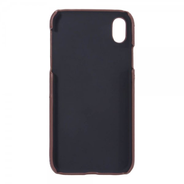 Onsala iPhone X/Xs Skal med ett Kortfack Brun