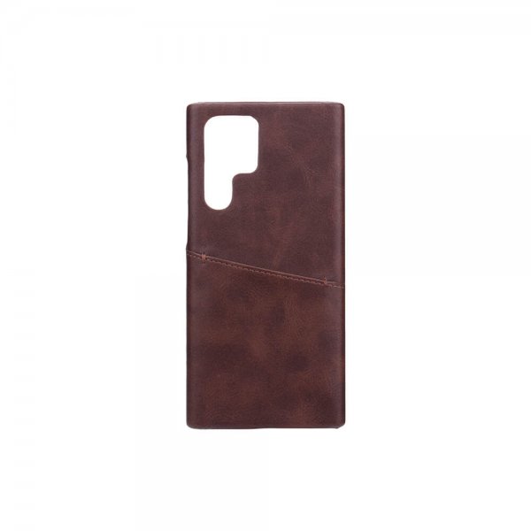 Onsala Samsung Galaxy S22 Ultra Skal med ett Kortfack Brun