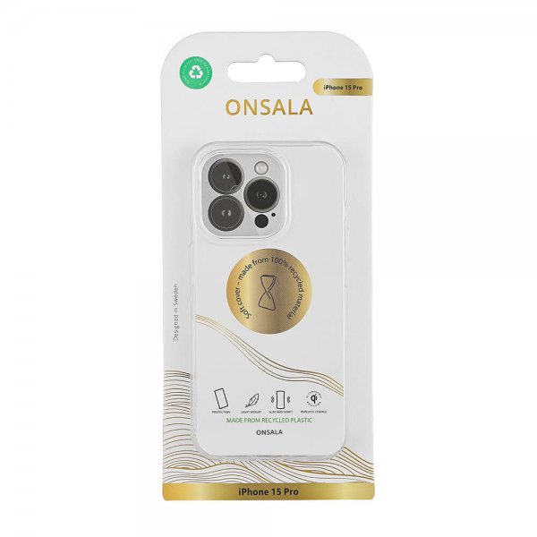 Onsala iPhone 15 Pro Skal Återvunnen TPU Transparent