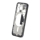 Mittenram med smådelar för iPhone 15 Pro - Svart Titan OEM