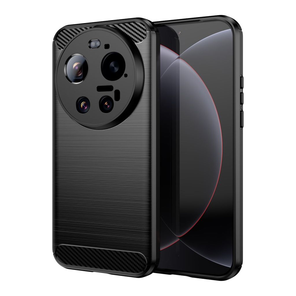 Xiaomi 17 Ultra Skal Borstad Kolfibertextur Svart