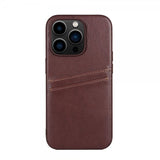 Buffalo iPhone 14 Pro Skal Backcover with Card Slots Brun