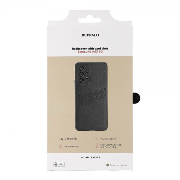 Buffalo Samsung Galaxy A53 5G Skal Backcover with Card Slots Svart