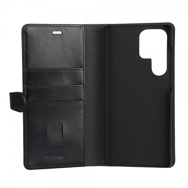 Buffalo Samsung Galaxy S23 Ultra Fodral 2-in-1 Detachable Wallet Svart