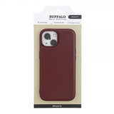 Buffalo iPhone 15 Skal PU MagSeries Brun