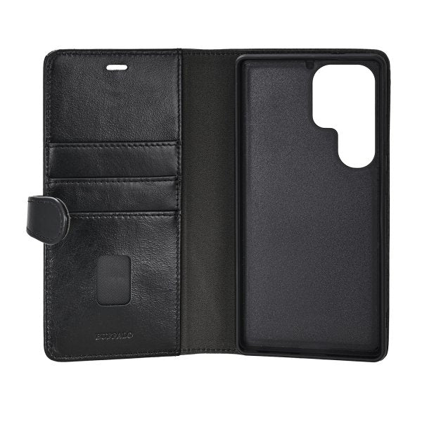 Buffalo Samsung Galaxy S25 Ultra Fodral 2-in-1 Detachable Wallet Svart