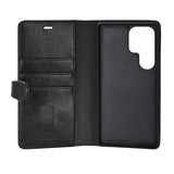 Buffalo Samsung Galaxy S25 Ultra Fodral 2-in-1 Detachable Wallet Svart