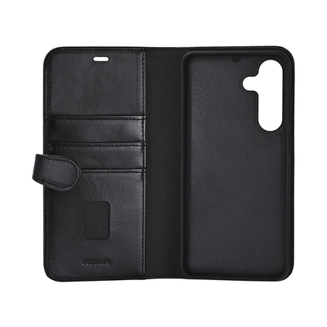 Buffalo Samsung Galaxy S26 FE Fodral 2-i-1 Äkta Läder 3 Kortfack Svart