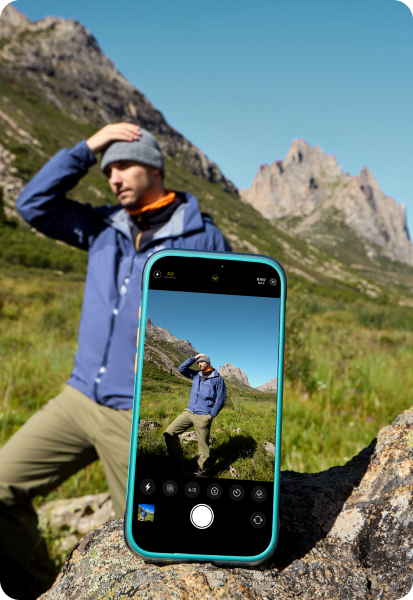 Torras iPhone 17 Pro Max Skal Ostand Q3 Air Glacier Sprint