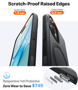 Torras iPhone 17 Skal Ostand Q3 Spin Obsidian Black